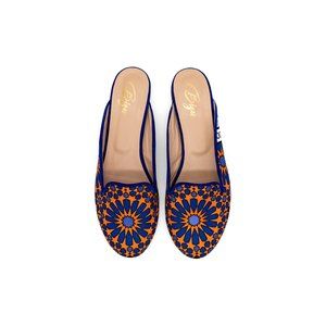 Limited Edition Italian Handcrafted Sole Mule by Bizu Shoes